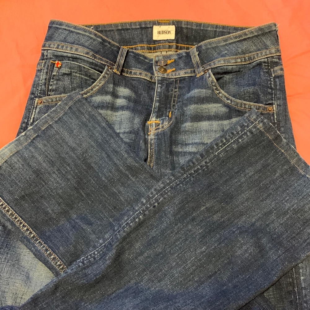 Hudson dark blue jeans size 29”
